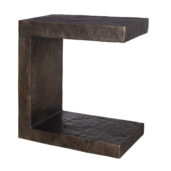 Uttermost Obra Bronze Outdoor Side Table