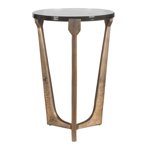 Uttermost Bohdi Outdoor Brass Accent Table