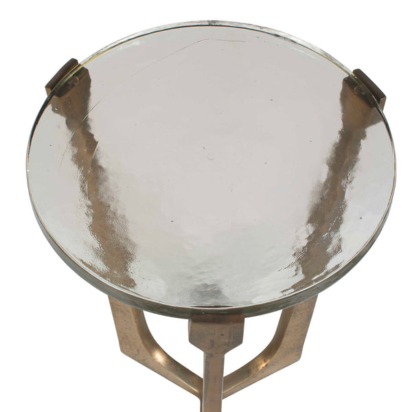 Uttermost Bohdi Outdoor Brass Accent Table