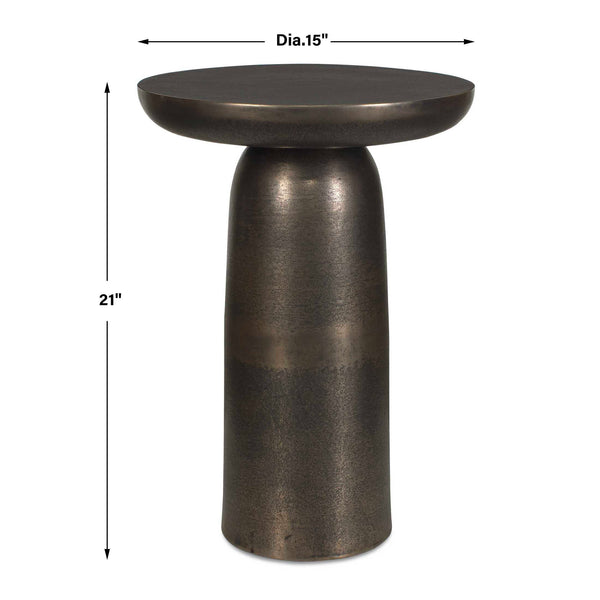Uttermost Joppa Dark Bronze Outdoor Accent Table