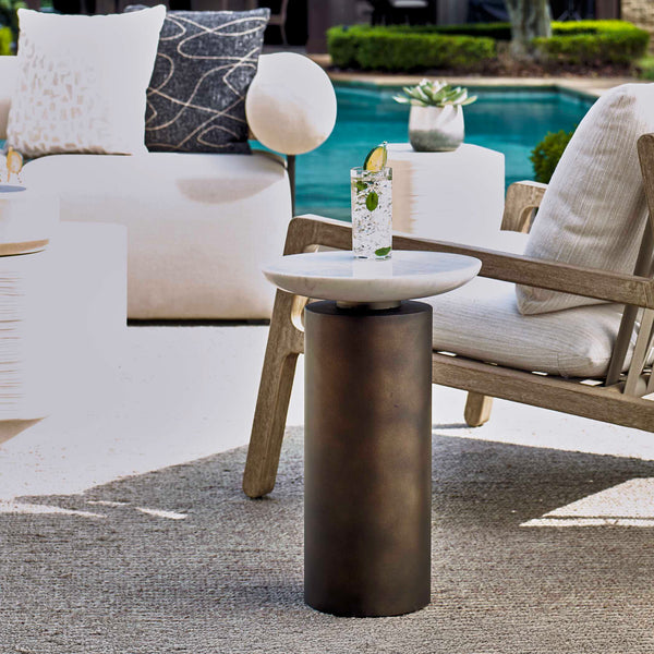 Uttermost Olso Bronze Outdoor Accent Table