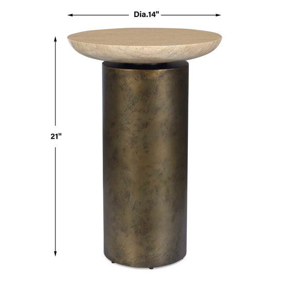 Uttermost Oslo Brass Outdoor Accent Table