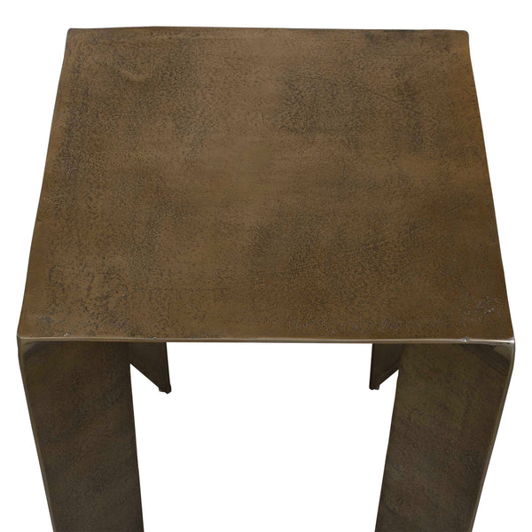 Uttermost Reade Brass Outdoor Accent Table