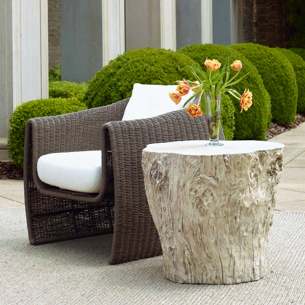 Uttermost Oakmont White Outdoor Side Table