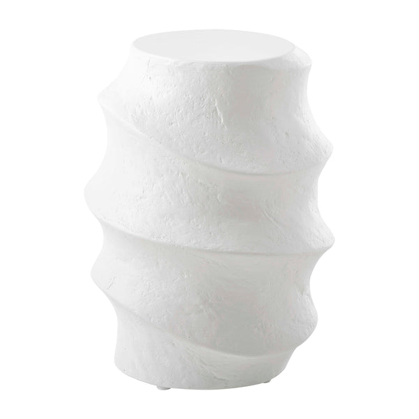 Uttermost Winded Outdoor White Accent Table