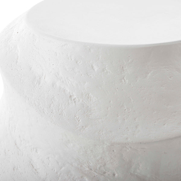 Uttermost Winded Outdoor White Accent Table