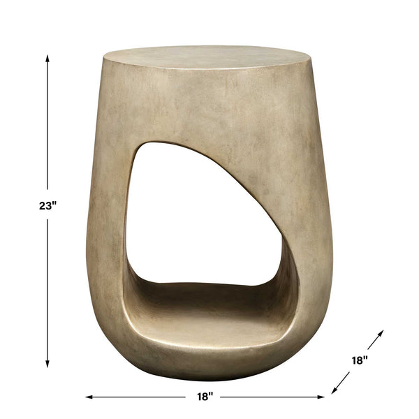 Uttermost Lithos Gray Outdoor Accent Table