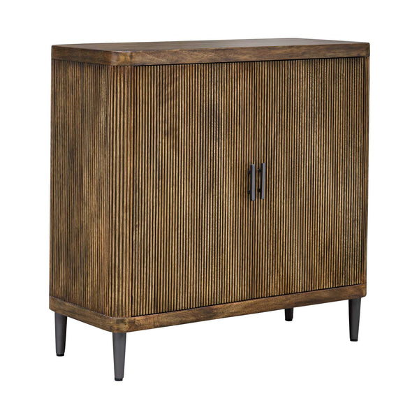 Uttermost Pinstripe Tambour 2 Door Cabinet