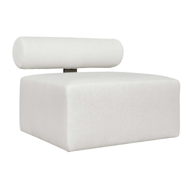 Uttermost Bolster Back White Armless Outdoor Sofa