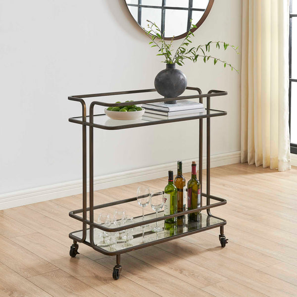Uttermost Erivo Bronze Bar Cart