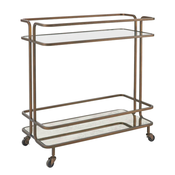 Uttermost Erivo Bronze Bar Cart