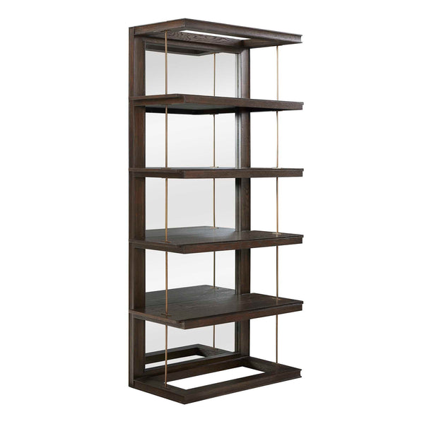 Uttermost Kai Dark Walnut Etagere
