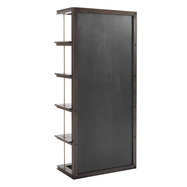 Uttermost Kai Dark Walnut Etagere