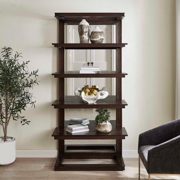 Uttermost Kai Dark Walnut Etagere