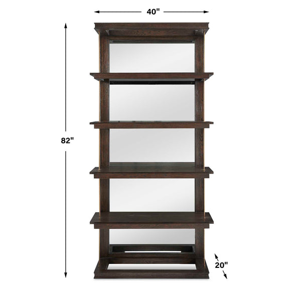 Uttermost Kai Dark Walnut Etagere