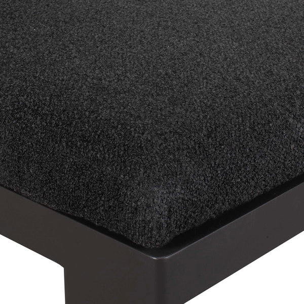 Uttermost Bolster Back Charcoal Outdoor Dining Chair