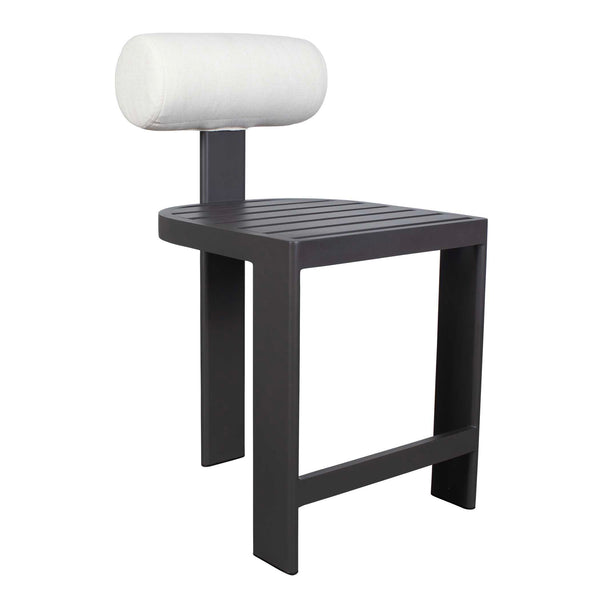 Uttermost Bolster Back White Outdoor Counter Stool