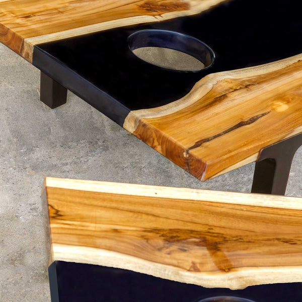 Uttermost Clearwood Black Cornhole Game Set/2