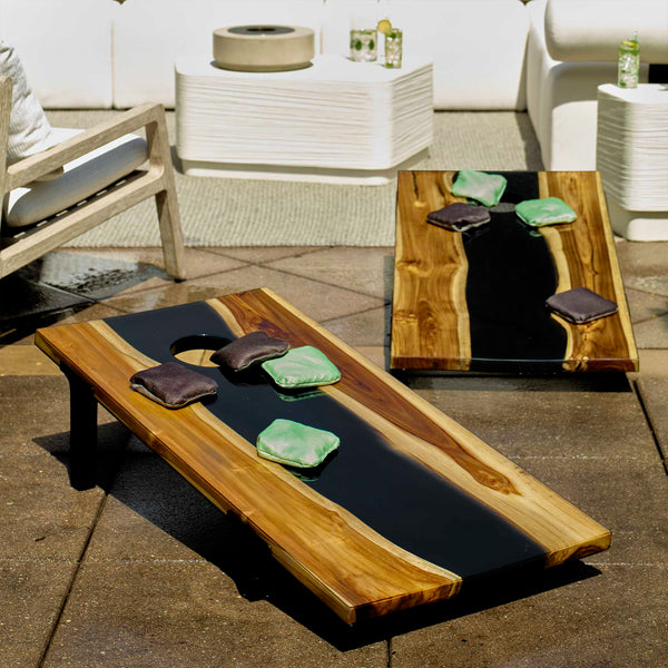 Uttermost Clearwood Black Cornhole Game Set/2