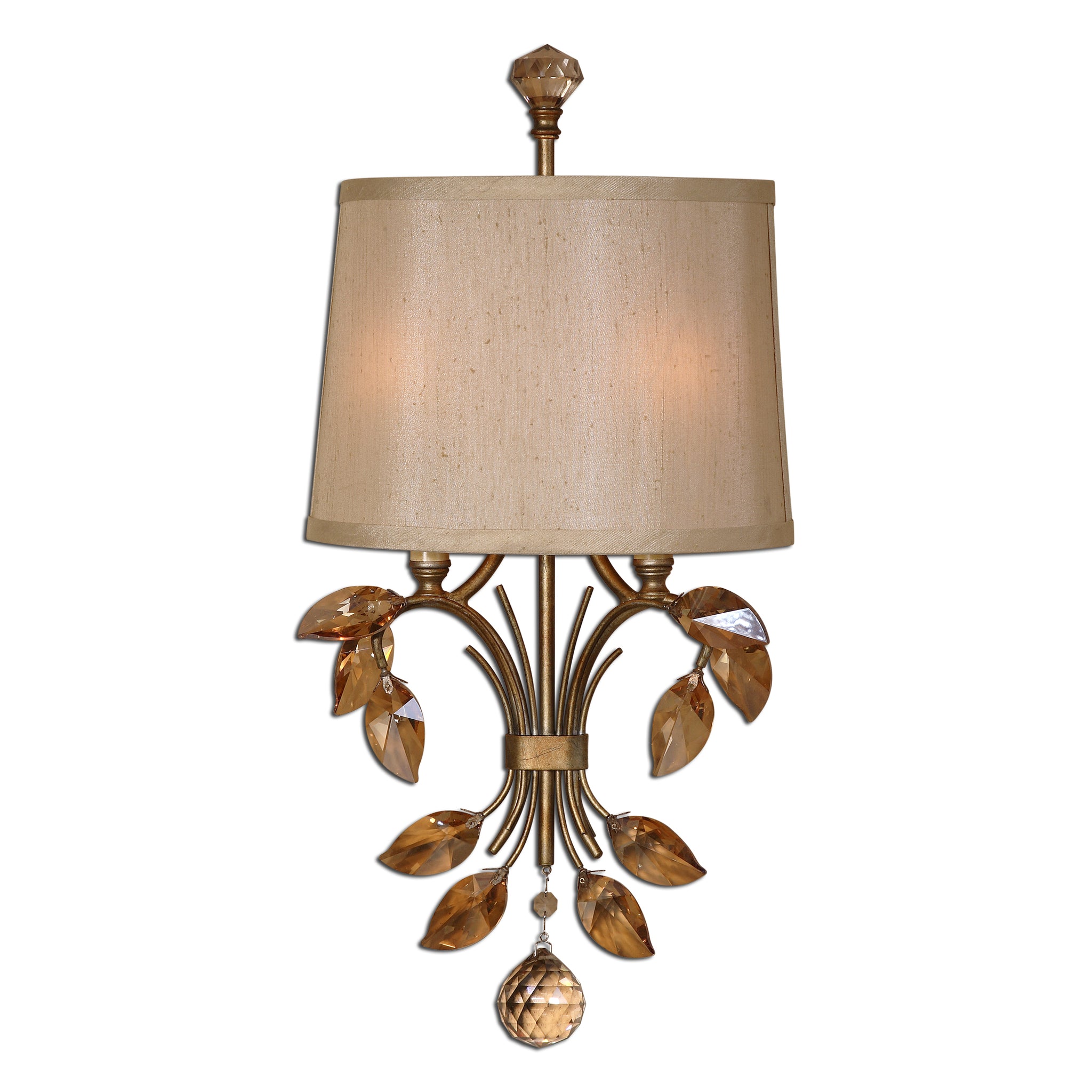 Uttermost Alenya 2 Light Gold Wall Sconce