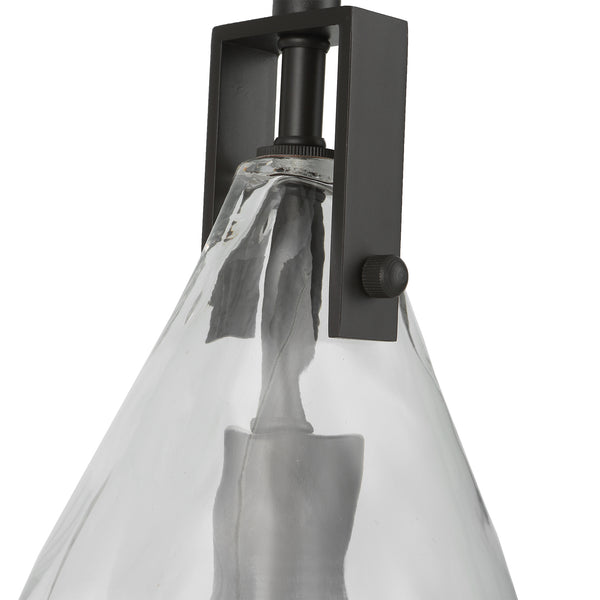 Uttermost Campester 1 Light Watered Glass Mini Pendant