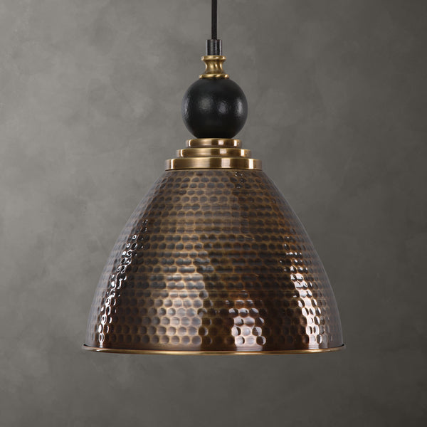 Uttermost Adastra 1 Light Antique Brass Pendant