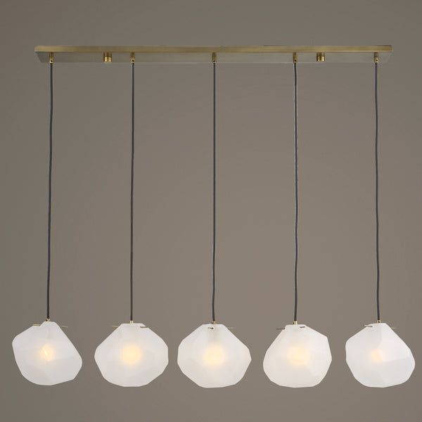 Uttermost Geodesic 5 Light Linear Pendant