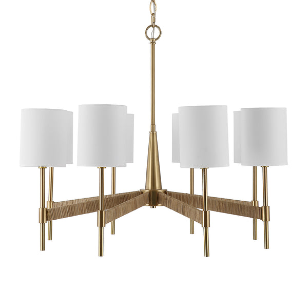 Uttermost Lautoka Rattan 8 Light Chandelier