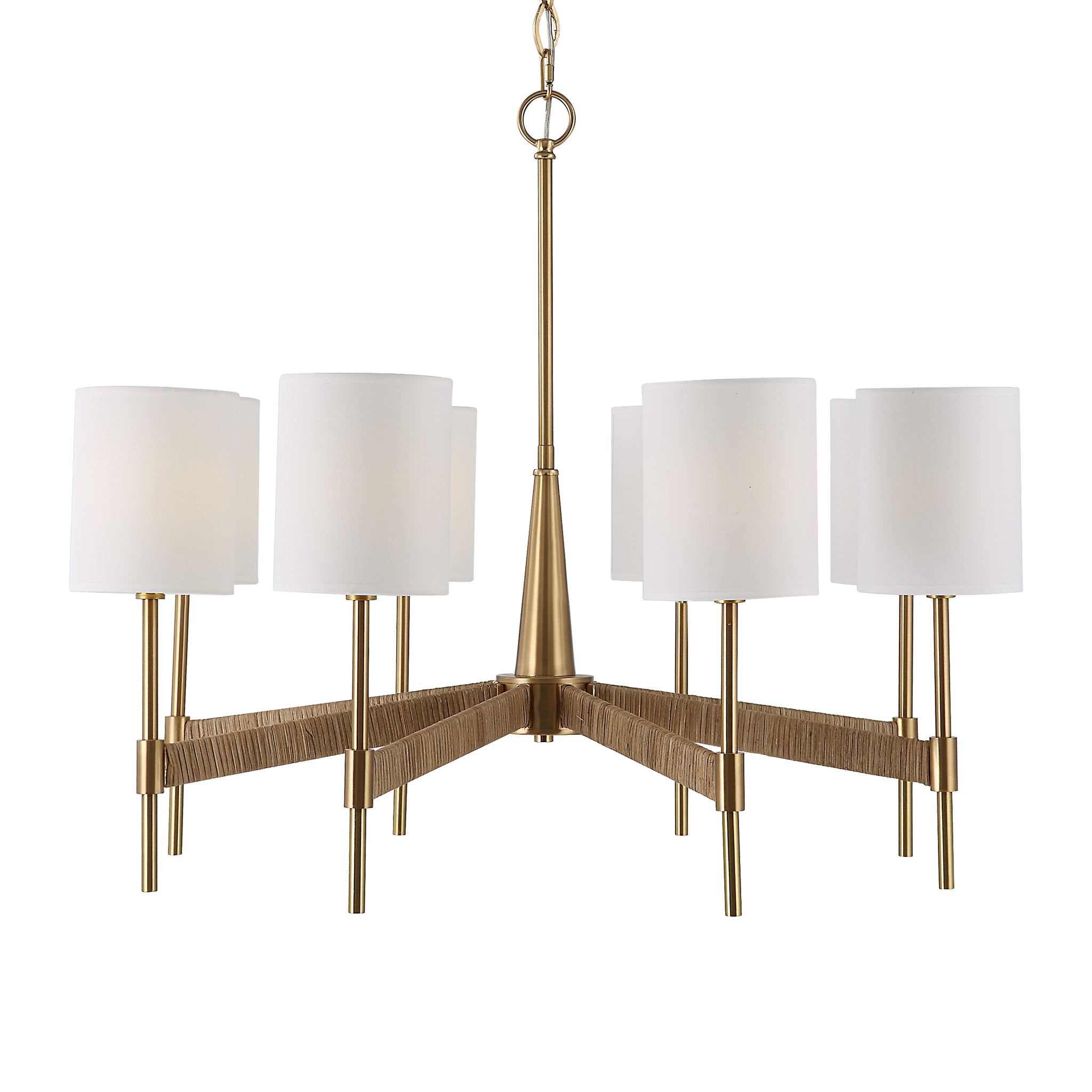 Uttermost Lautoka Rattan 8 Light Chandelier