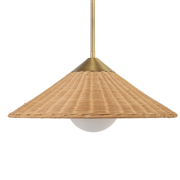 Uttermost Phuvinh 1 Light Rattan Shade Pendant