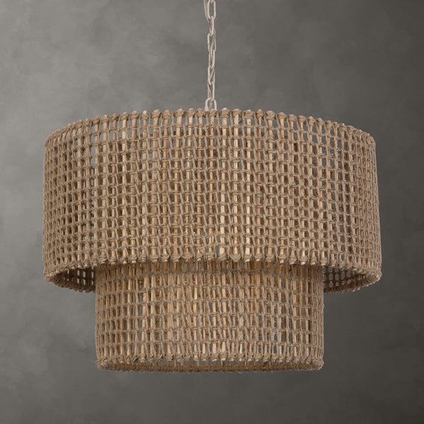 Uttermost Biswas Woven Jute 1 Light Pendant