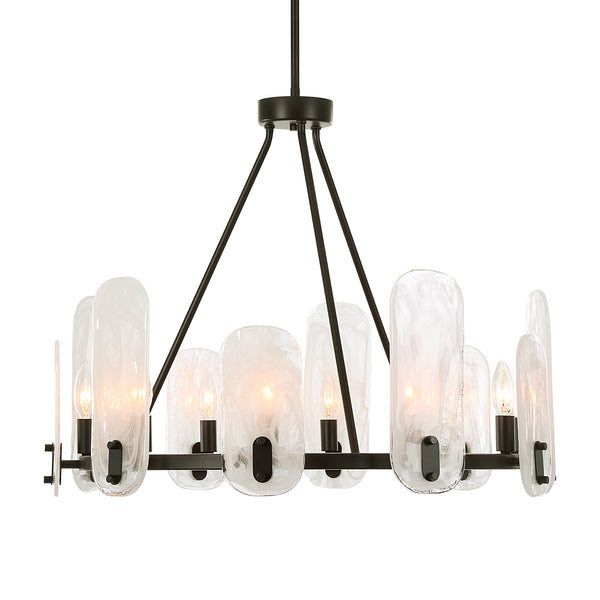 Uttermost Ellipse 10 Light Dark Bronze Chandelier