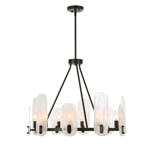 Uttermost Ellipse 10 Light Dark Bronze Chandelier