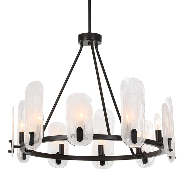 Uttermost Ellipse 10 Light Dark Bronze Chandelier