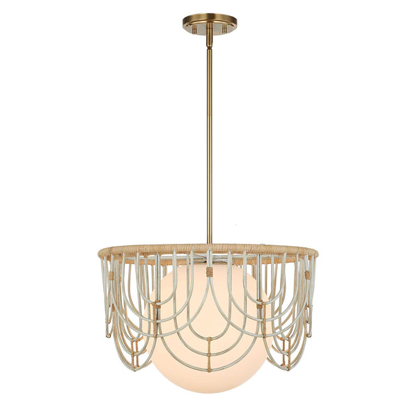 Uttermost Arches 1 Light Rattan Pendant