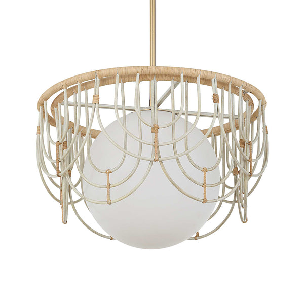 Uttermost Arches 1 Light Rattan Pendant