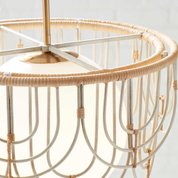 Uttermost Arches 1 Light Rattan Pendant