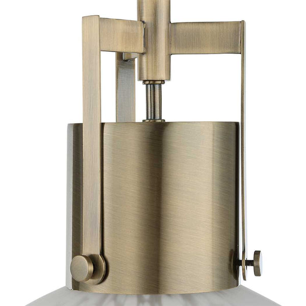 Uttermost Huch 1 Light White Glass Pendant