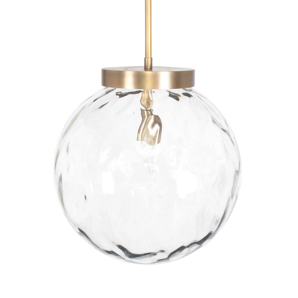 Uttermost Gaia 1 Light Watered Glass Pendant