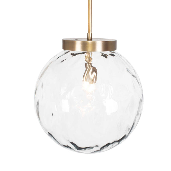 Uttermost Gaia 1 Light Watered Glass Pendant