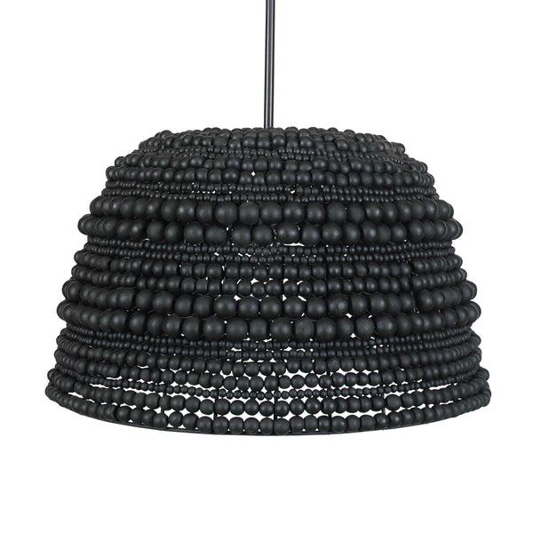 Uttermost Persephone Black Bead 1 Light Pendant