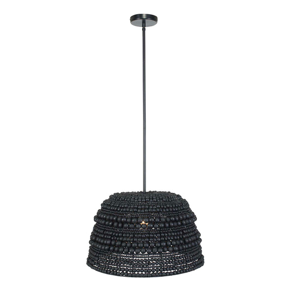 Uttermost Persephone Black Bead 1 Light Pendant