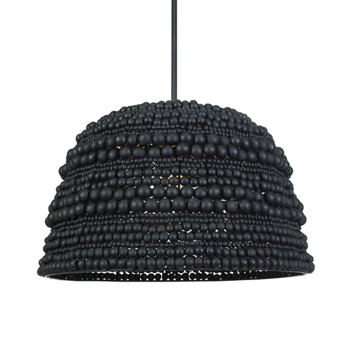Uttermost Persephone Black Bead 1 Light Pendant