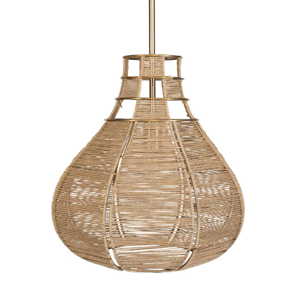 Uttermost Hestia 1 Light Natural Rope Pendant