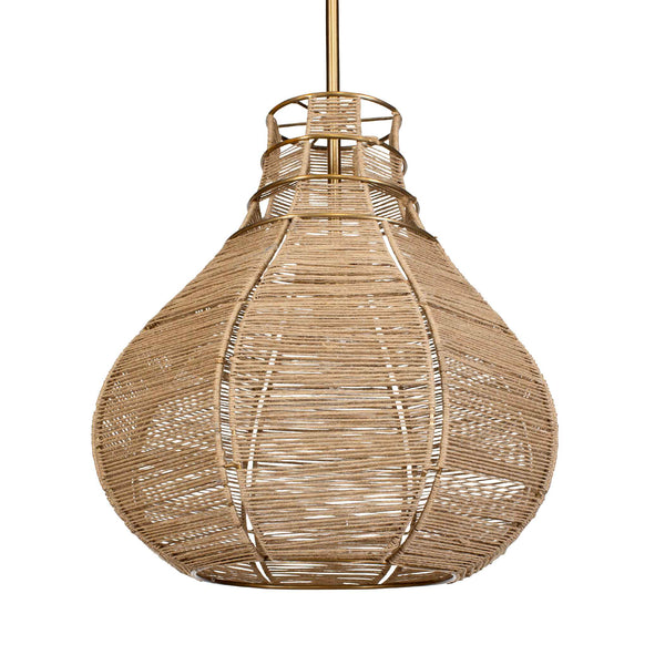 Uttermost Hestia 1 Light Natural Rope Pendant