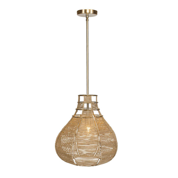 Uttermost Hestia 1 Light Natural Rope Pendant