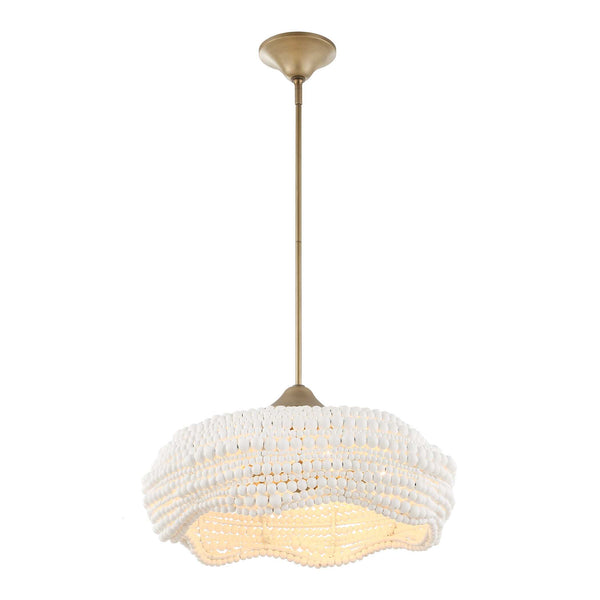 Uttermost Biddeford 5 Light White Beaded Pendant