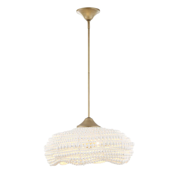 Uttermost Biddeford 5 Light White Beaded Pendant