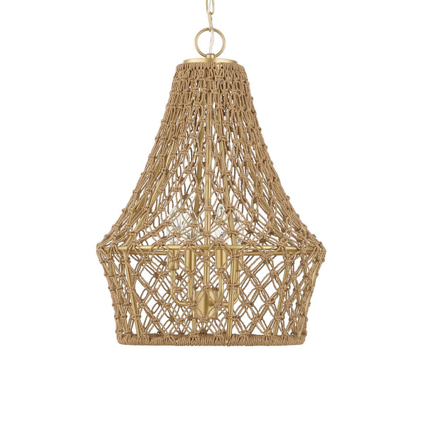 Uttermost Macrame 4 Light Rope Pendant