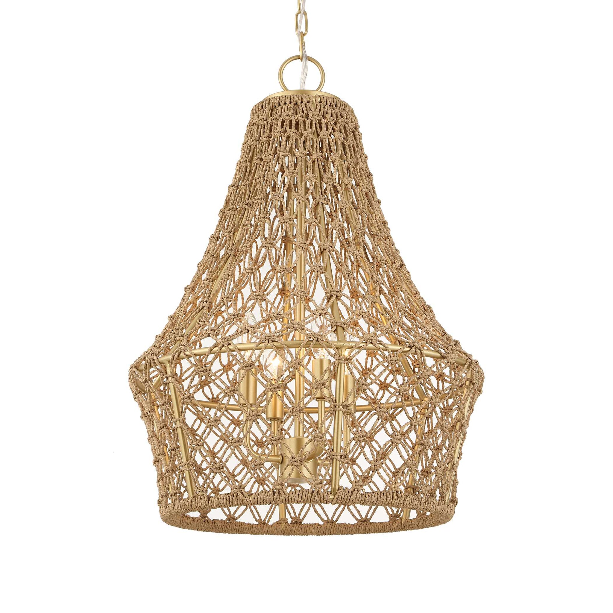 Uttermost Macrame 4 Light Rope Pendant